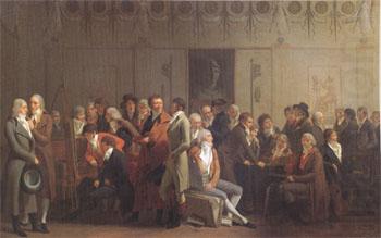 An Artists' Party in the Studio of Isabey (mk05), Louis Leopold  Boilly